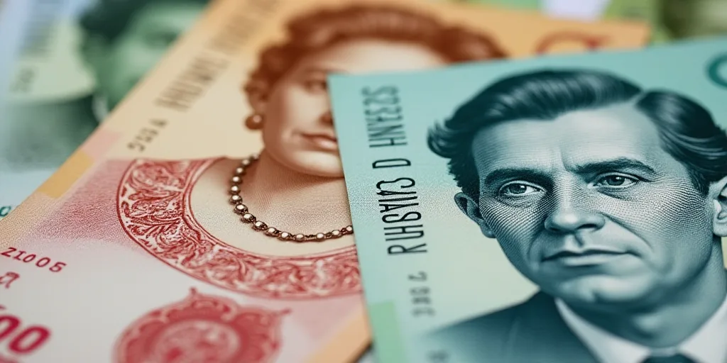 a bunch of different bills with a man on one of them and a woman on the other side of the bill, Aqui