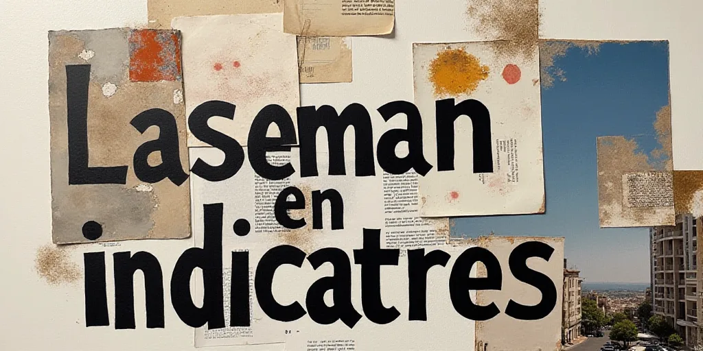 a collage of images with the words laseman en indicateres on them and a picture of a building, Diego