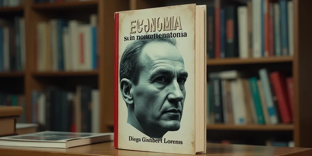 a book cover with a picture of a man's face and the words economia sin monotonia, Diego Gisbert Llor