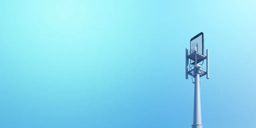 a cell phone tower and a cell phone tower with a logo on it and a phone tower with a phone on top, A