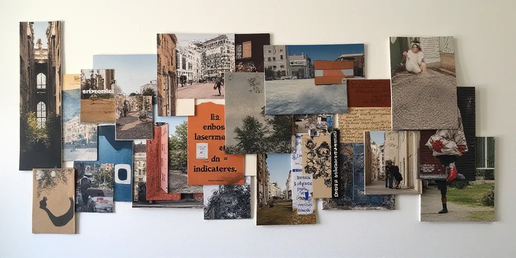 a collage of images with the words laseman en indicateres on them and a picture of a building, Diego