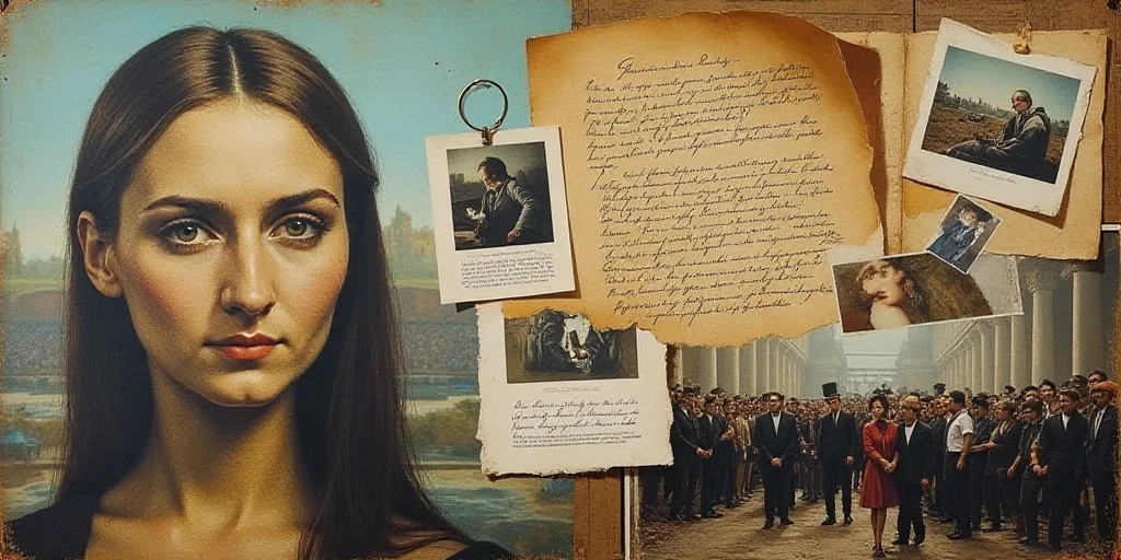 a collage of photos with a clock and a paper with a message on it and a picture of a crowd of people