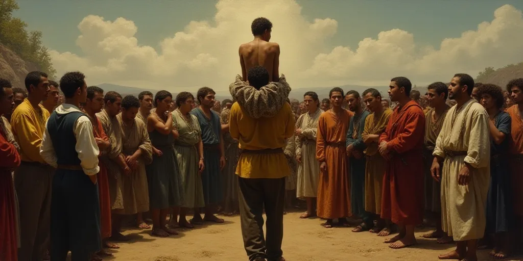 a group of people standing around each other in a crowd of people with a man holding a woman on his