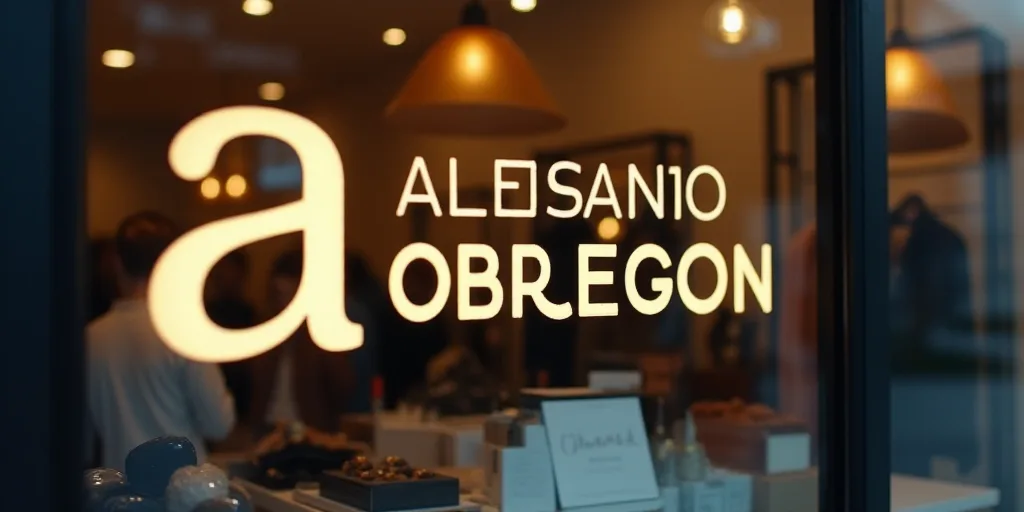 a logo for a company that sells accessories and accessories for sale in the store's storefront windo