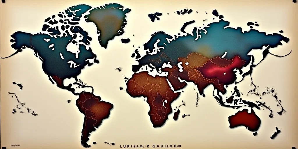 a poster with a description of the number of people in the country in spanish and english, and a des