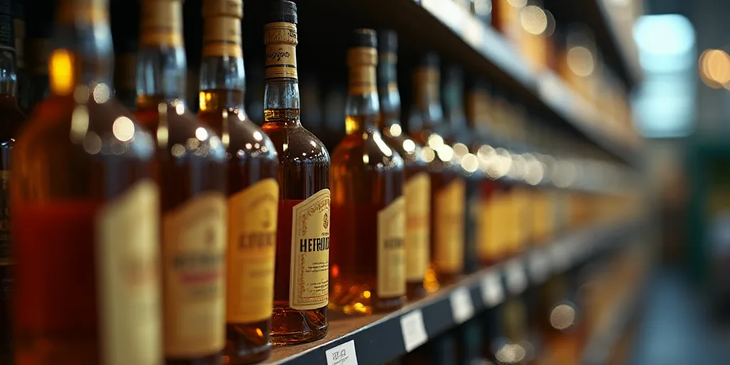 a row of bottles of alcohol sitting on a shelf next to each other on a shelf in a store, Ceferí Oli