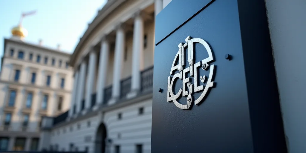 a sign for a european central bank in front of a building in the city of london, england, uk, Évari