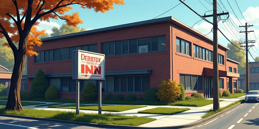 a sign in front of a building that says department of state ziu c street inn on it's side, Claire Fa