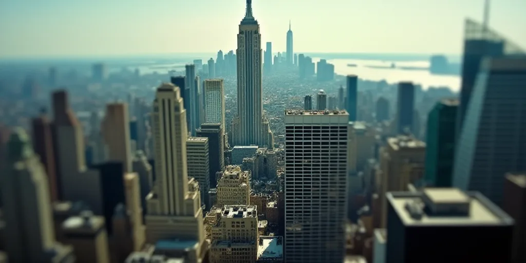 a view of a city from the top of a skyscraper building in new york city, ny, usa, David Wojnarowicz,