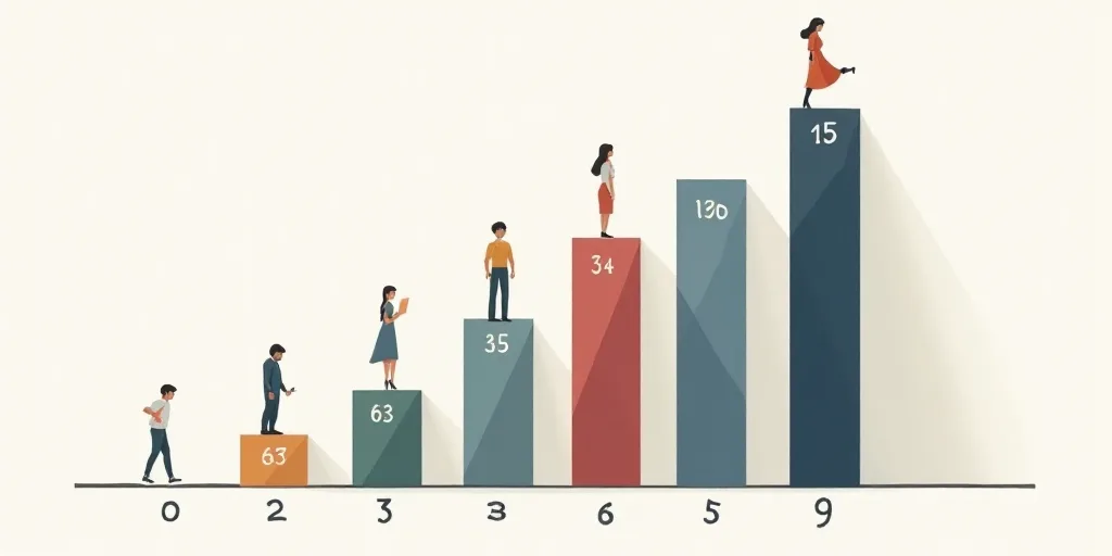 a bar graph with a number of people in it and a bar chart with numbers in it, and a bar graph with n