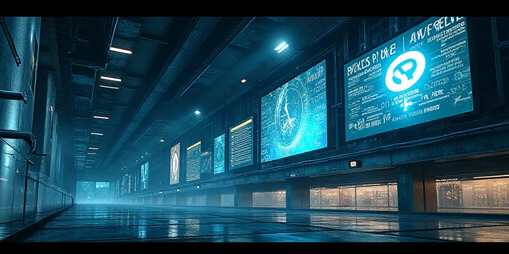 a building with a lot of screens and a clock on it's side and a lot of numbers on the wall, Andries