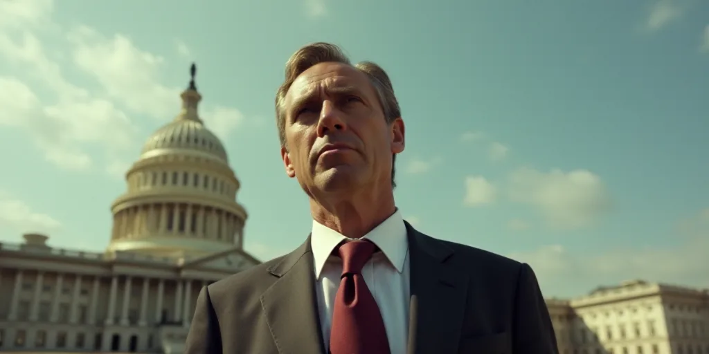 a man in a suit and tie standing in front of a building with a dome on it's side, Donald Roller Wils