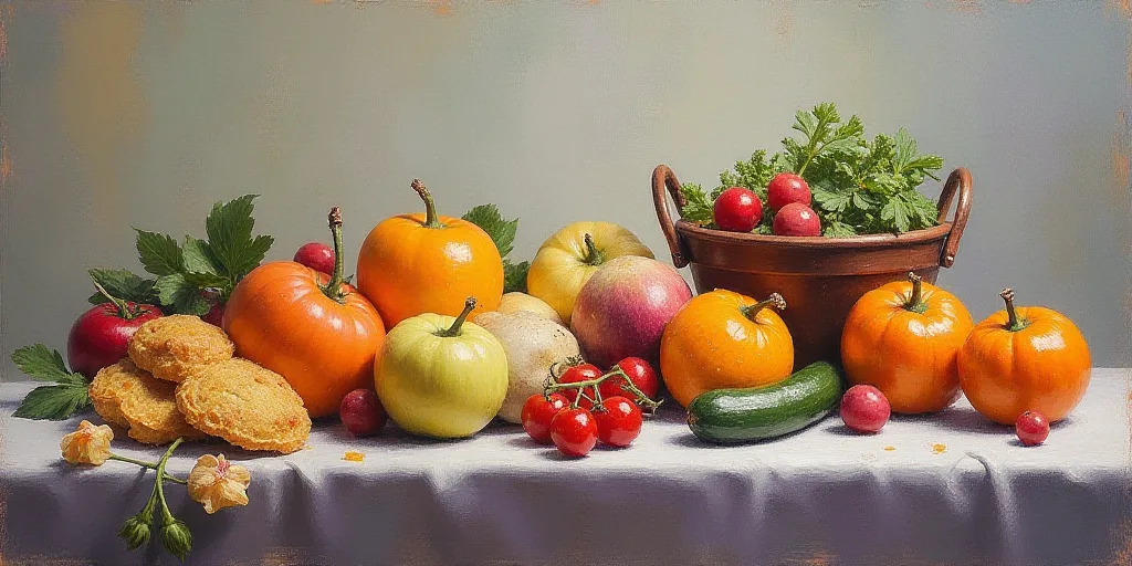 a picture of a bunch of food on a table with a caption for the bestonomie program, Diego Gisbert Llo