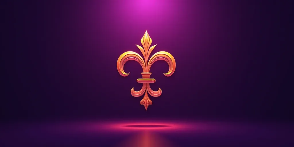 a purple and orange logo for a casino company on a purple background with a red and orange logo on t