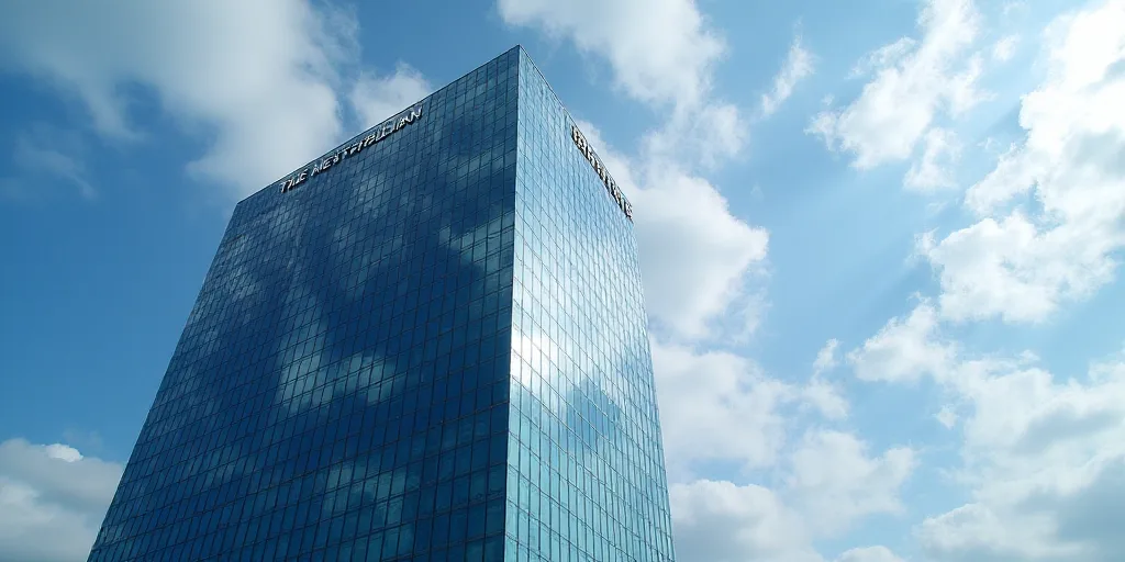 a tall building with a sign on the side of it that says the metropolitan on the side of it, Cao Zhib