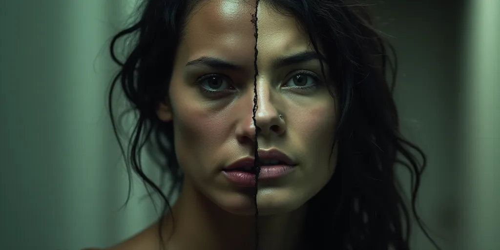 a woman and a man are shown in this composite image and in the same picture, they are both speaking,