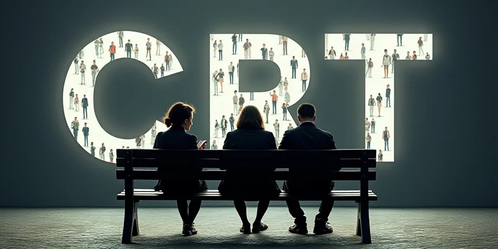 three people sitting on a bench looking at their cell phones while the text crt is overlaided with i