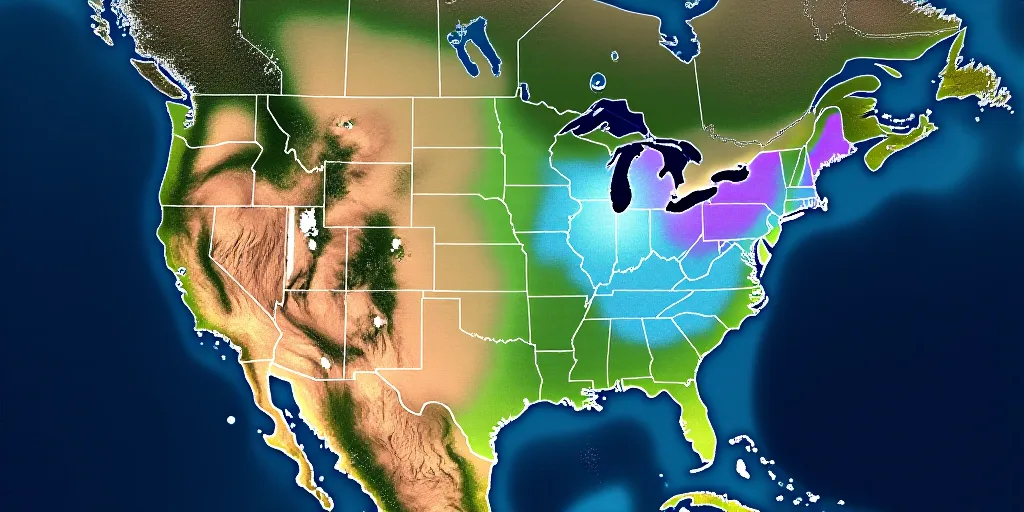 a map of the storm system showing the current path of the storm in the us and the current path of th