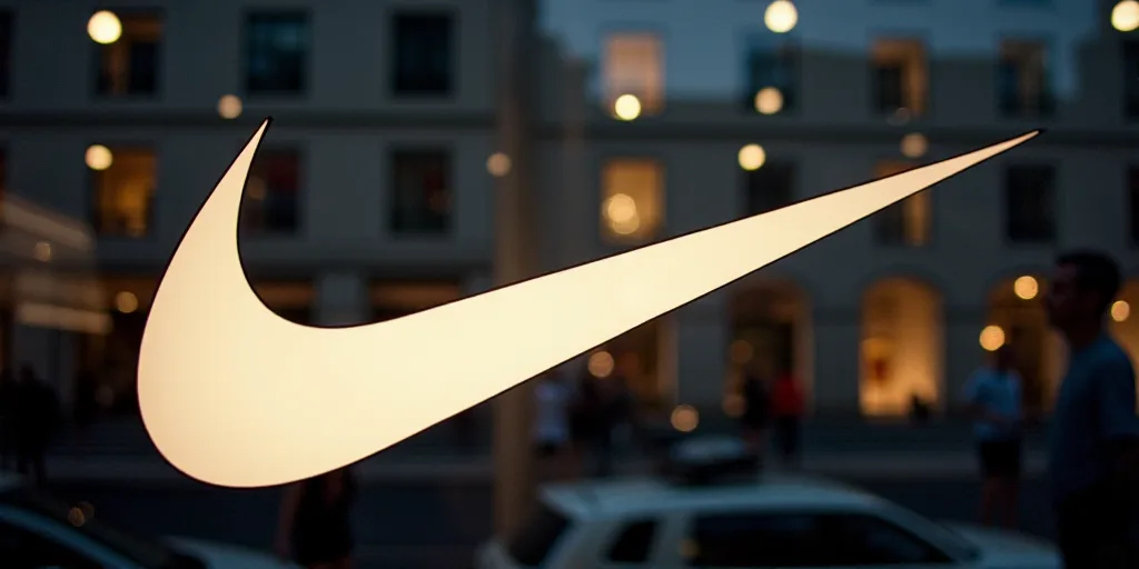 a nike logo is seen in a window of a building in the city of london, england, on may 11, 2012, David