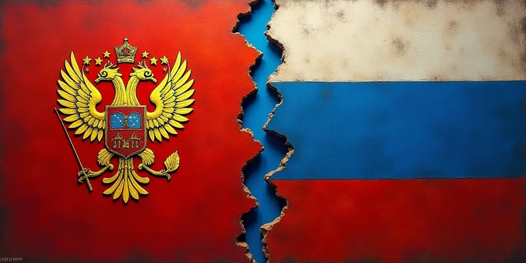 two flags are shown with one torn apart and the other torn apart with a torn piece of fabric in the